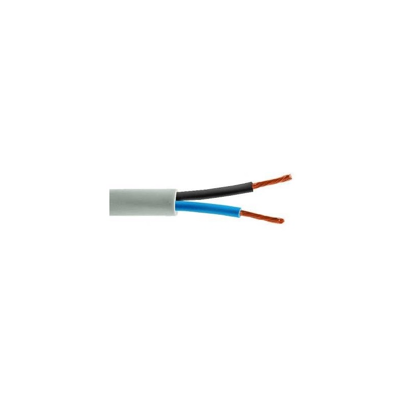 Câble électrique en caoutchouc 2x1,5mmq marron fs18or18 conduit icel