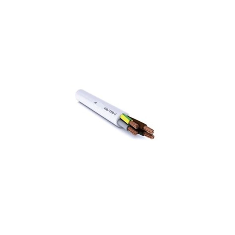 Braunes elektrisches gummiertes Kabel FS18 oder 18 4x1,5 mm² Eis