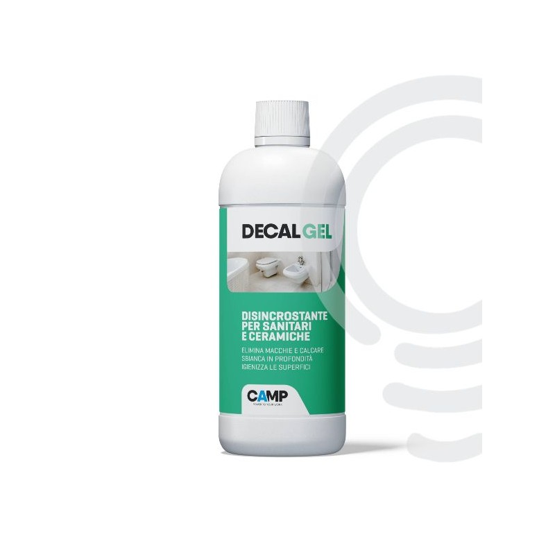 Decal gel sanitizing descaling detergent