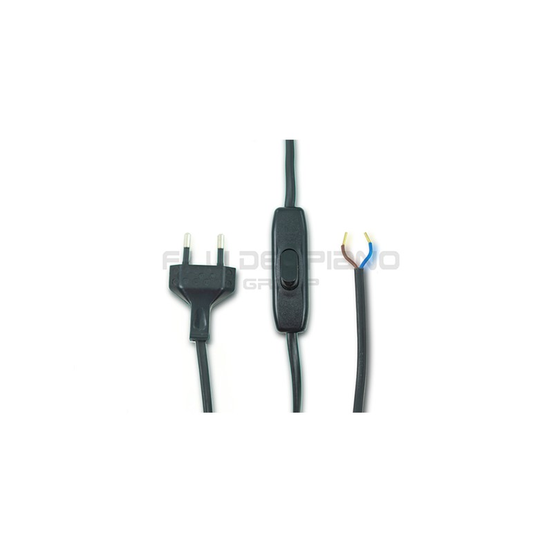 Elektrische verdrahtungsplatte kabel lumi cm.200 schwarz