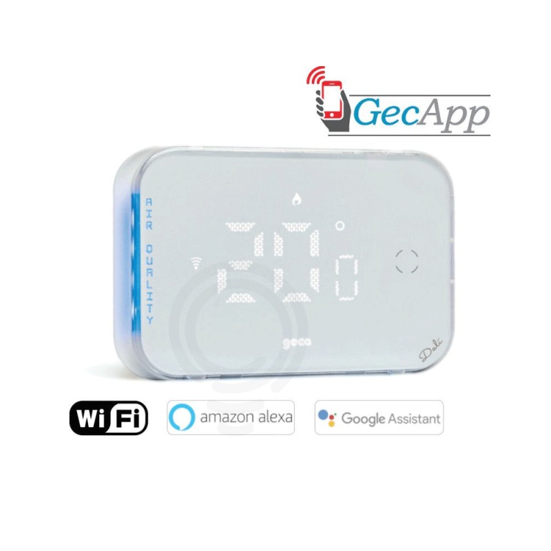 Boîte de chronothermostat led wi-fi encastrée 503 smatphone geca