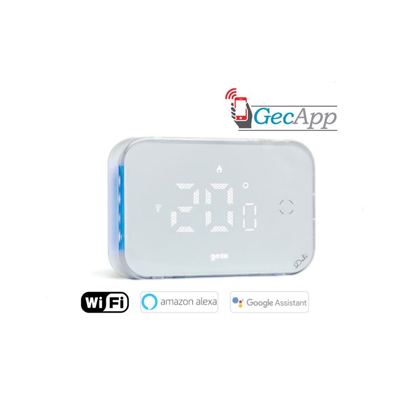 Wall-mounted wi fi led chronothermostat box 503 smatphone geca