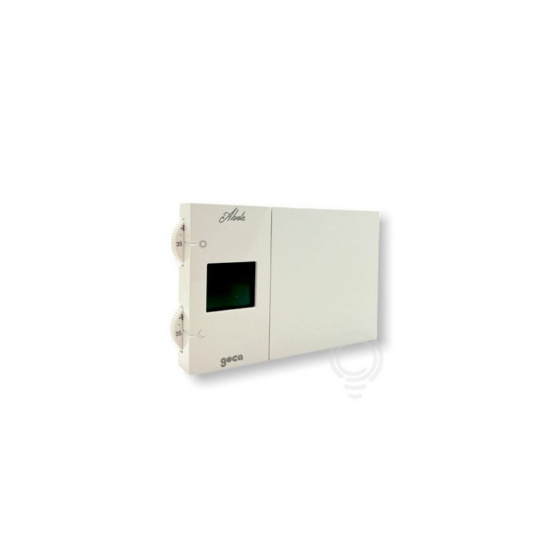 Wall-mounted daily electronic chronothermostat 2 temperatures white