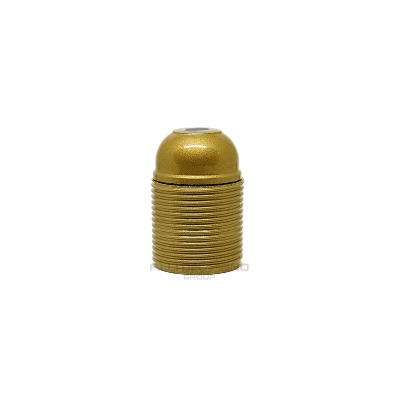 E27 threaded gold electric lamp holder in edison plastic