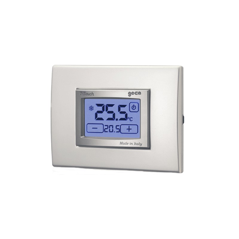 Thermostat digital thermostat touch blanc geca temperature
