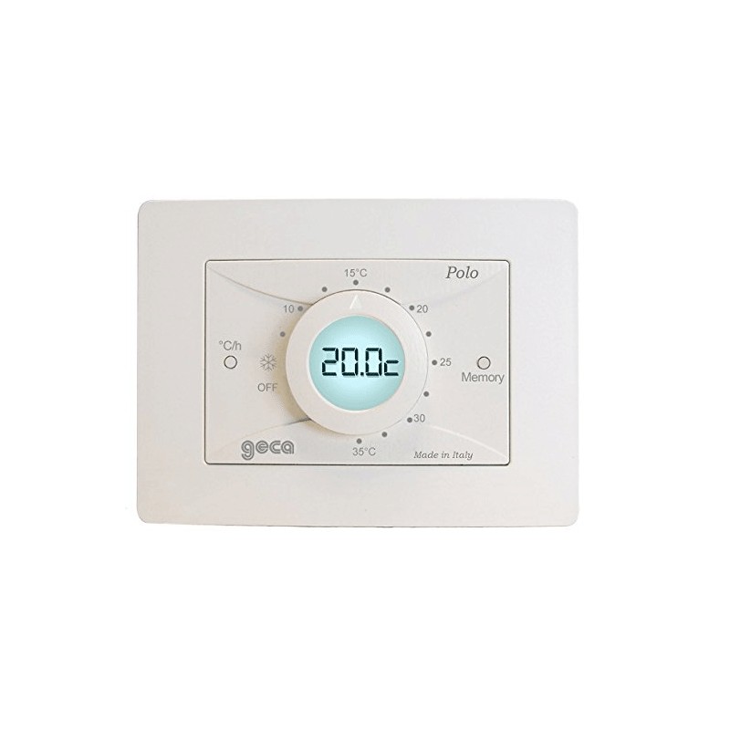 Raumtemperatur-elektromechanischer chronothermostat weiß
