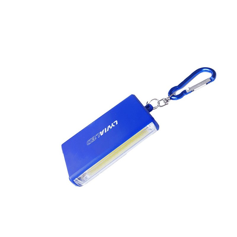 Pila torcia led portatile tascabile 1luce + 2luci laterale 