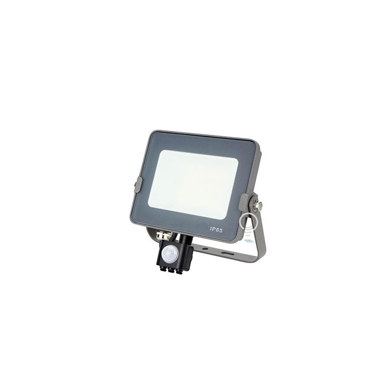Spotlight projector pir sensor gray led ip65 reflector 20w 6500k 1600lm