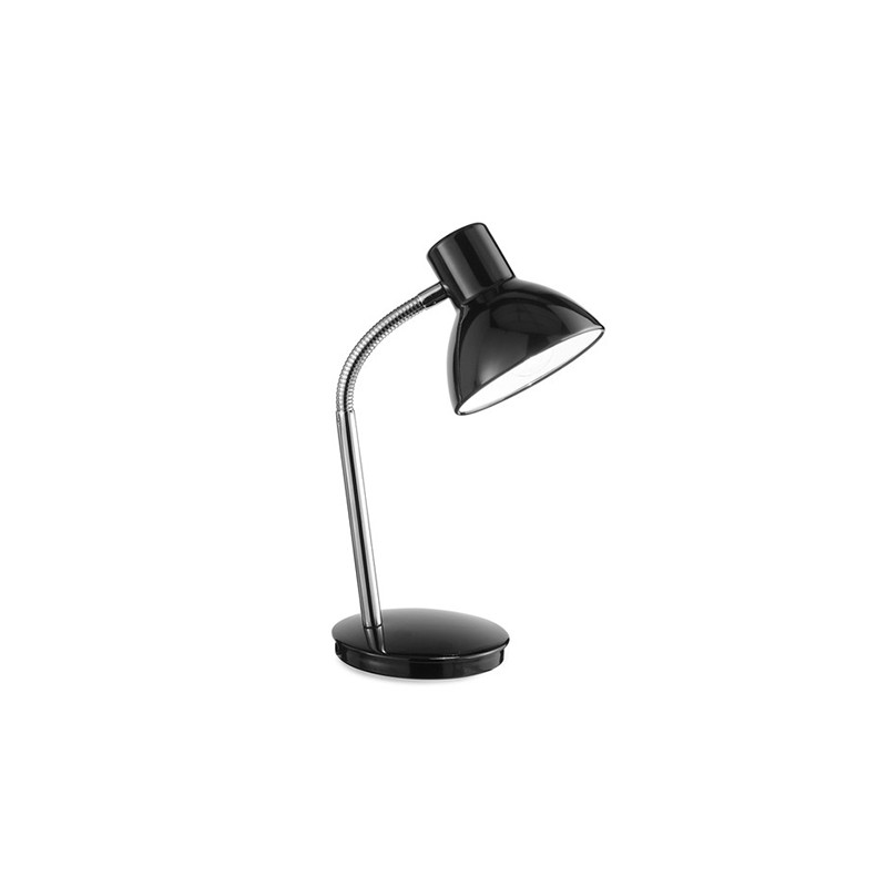 Lampada da tavolo flessibile colore nero 40w in metallo 