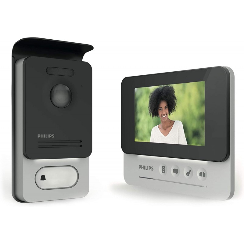 Philips 2-Draht-Videohaustelefon mit kompaktem Display und 4,3-Zoll-Wandmontage