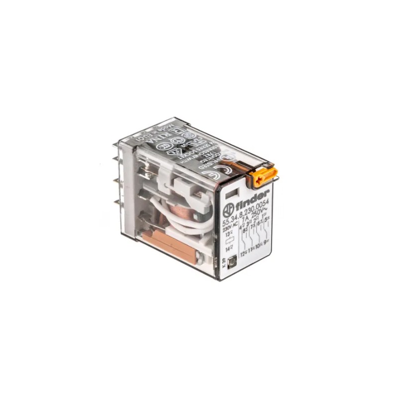 Industrial relay 2 contacts 10a 55.32 80.220v finder
