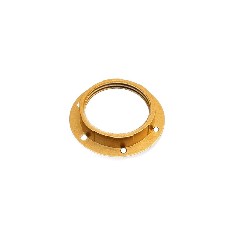 Gold threaded plastic lamp holder ring e27 0231or edison