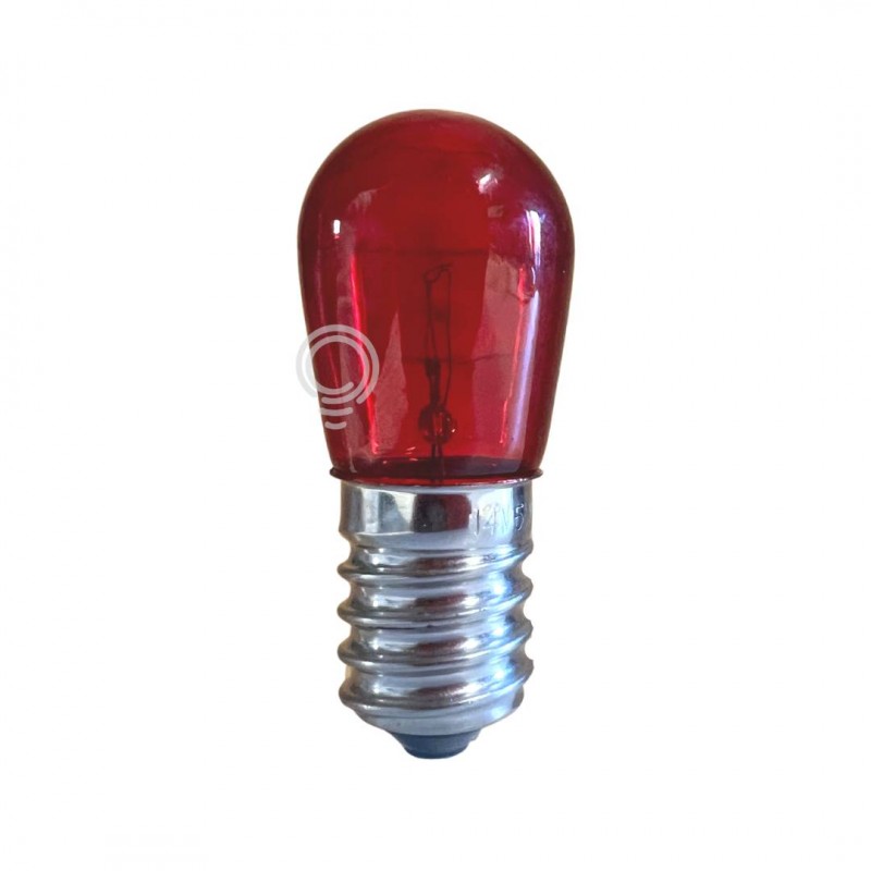 Incandescent lamp luminaria red 14v 5w 19x47 e14 Christmas