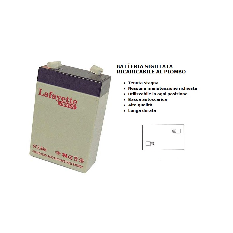 6v 3ah wiederaufladbare blei-säure-speicherbatterie mit sealed-alarm