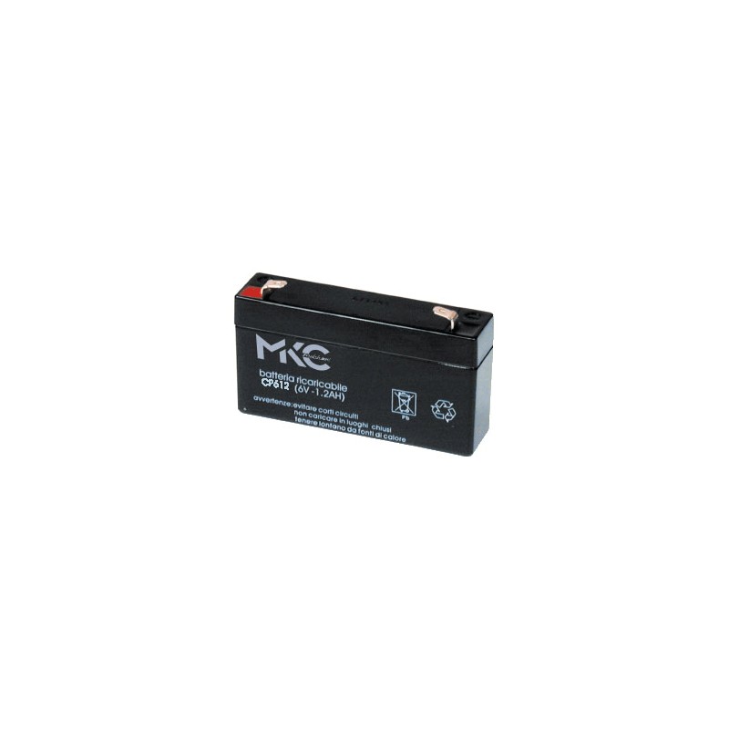Batterie hermétique batterie rechargeable 6v 1,2ah ni 491460201