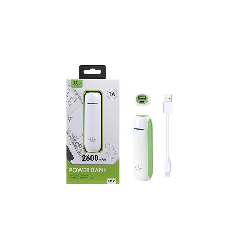 Chargeur portable powerbank 2600mah 1a tablette snartphone
