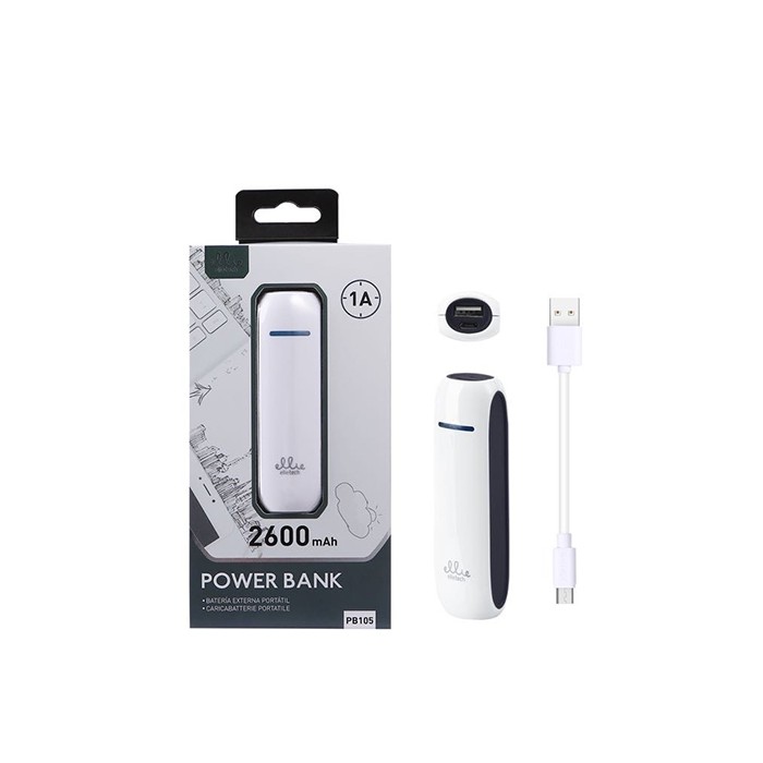 POWER BANK 2600mAh CARICA BATTERIA PORTATILE Smartphone Cellulari Samsung  iPhone » ElettrOutlet