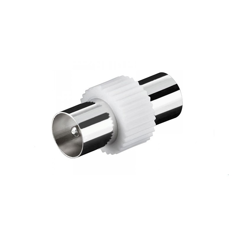 Flying tv adapter 2 male male 9.5 iec plugs white