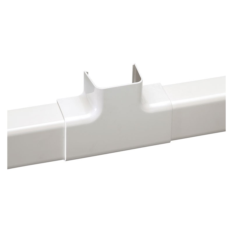 Kanal-T-Verbindung für 80x60-Klimaanlagen, weißes Elektrokanal-Zubehör