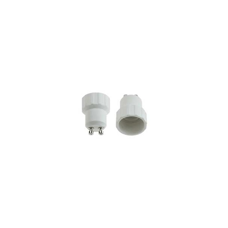 Lamp reduction adapter gu10 screw e14 white 39.pa1014