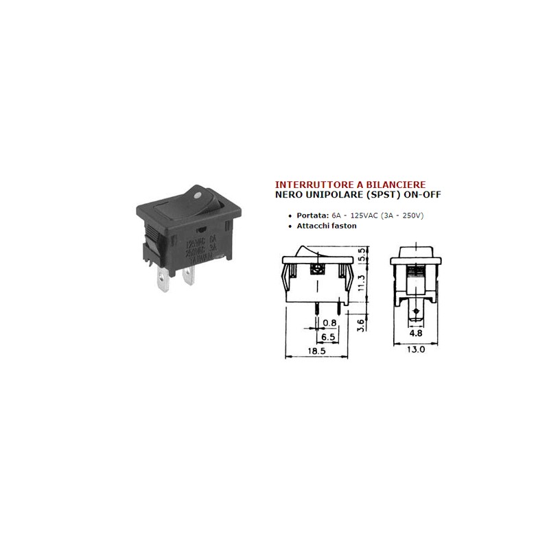 Unipolar switch with black balancer 03038180