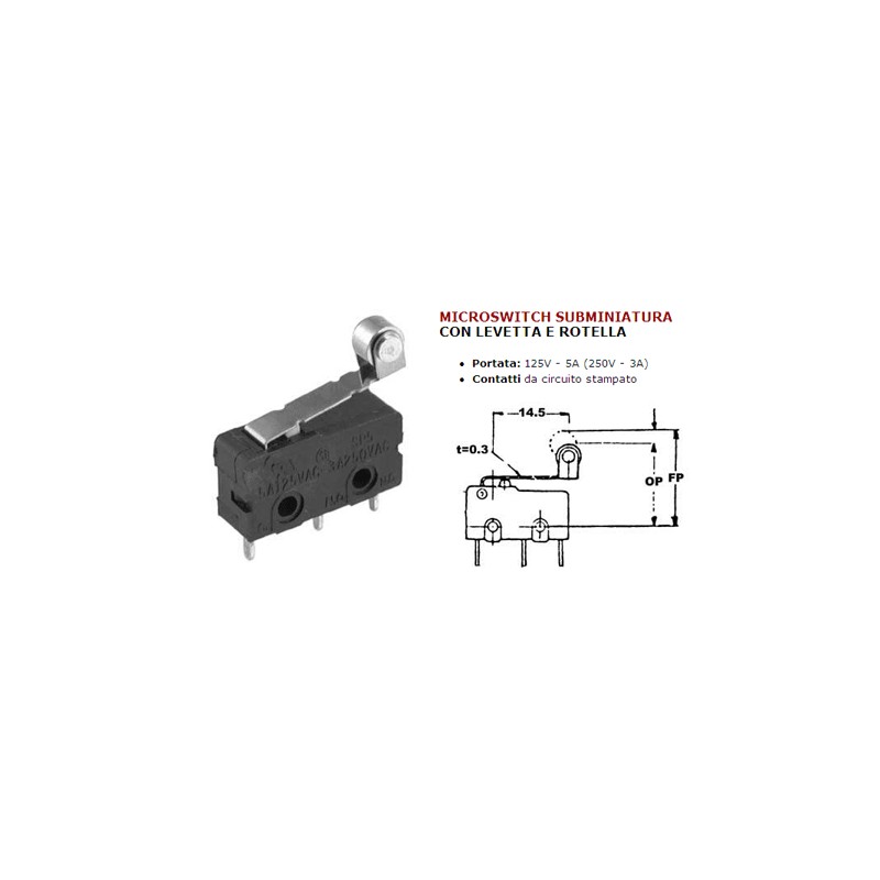 Micro miniature diverter w/wheel lever 03038215