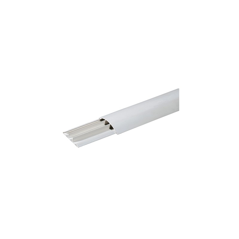 Floor cable tray with cover 75x17 white 2 meter bar