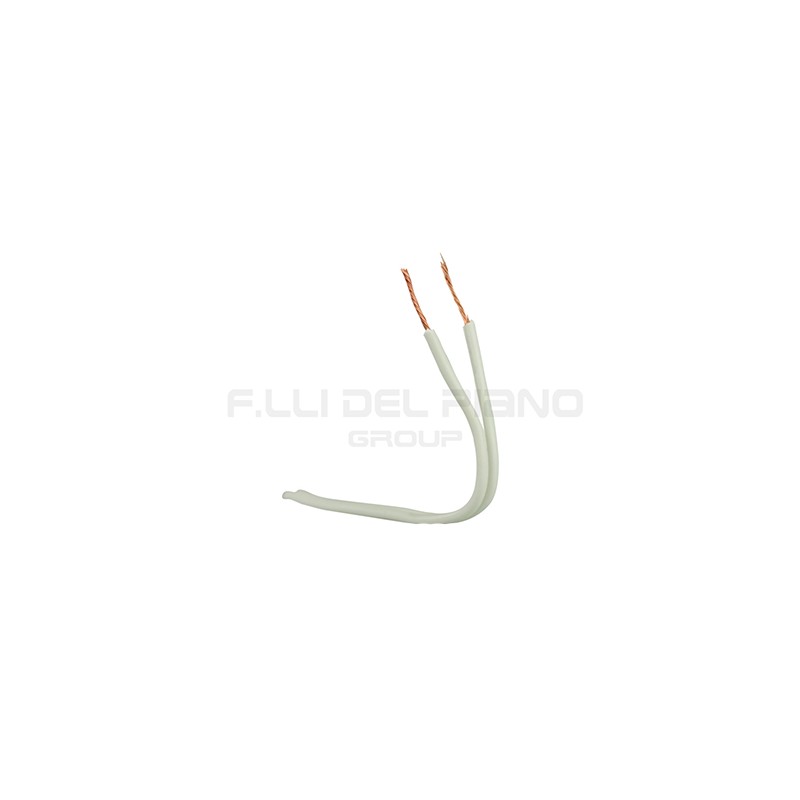 Flat electric cable c/s 2x0.50 white cs2x050ba