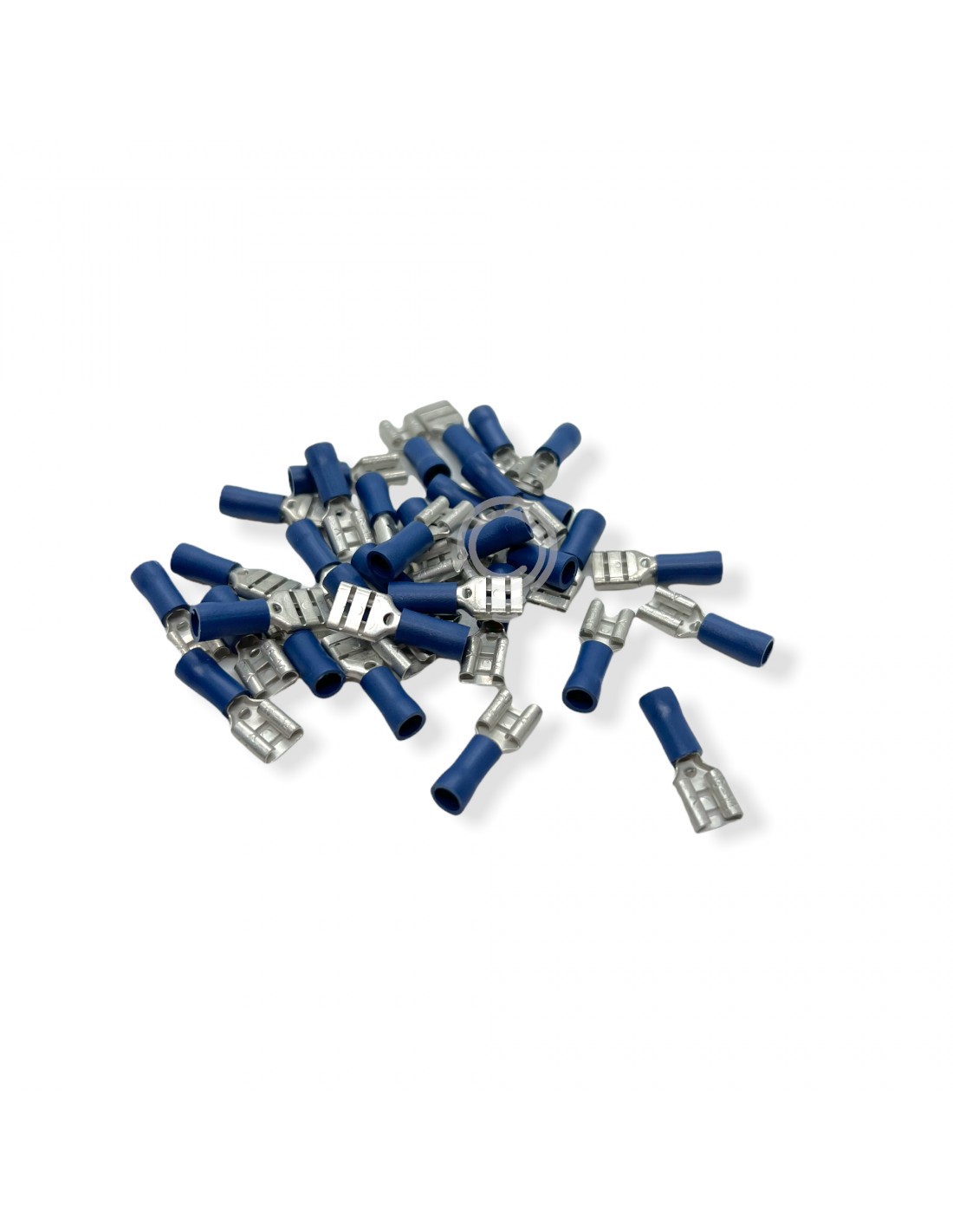 Faston connector semi-insulated blue 6.3 pcs100 junction of electric cables