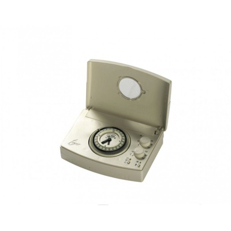 Thermostat électronique programmable boiler analogue daily white horloge blanche