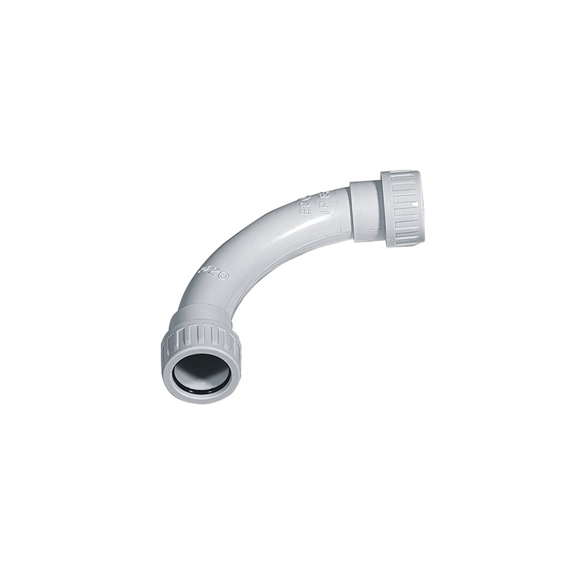 Bend tube connection for d16 ip65 watertight electrical systems