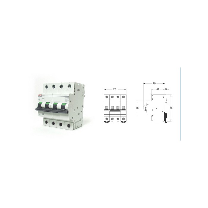 INTERRUTTORE DIFFERENZIALE PURO SALVAVITA 2P 30mA 25A AC AEG EFI25