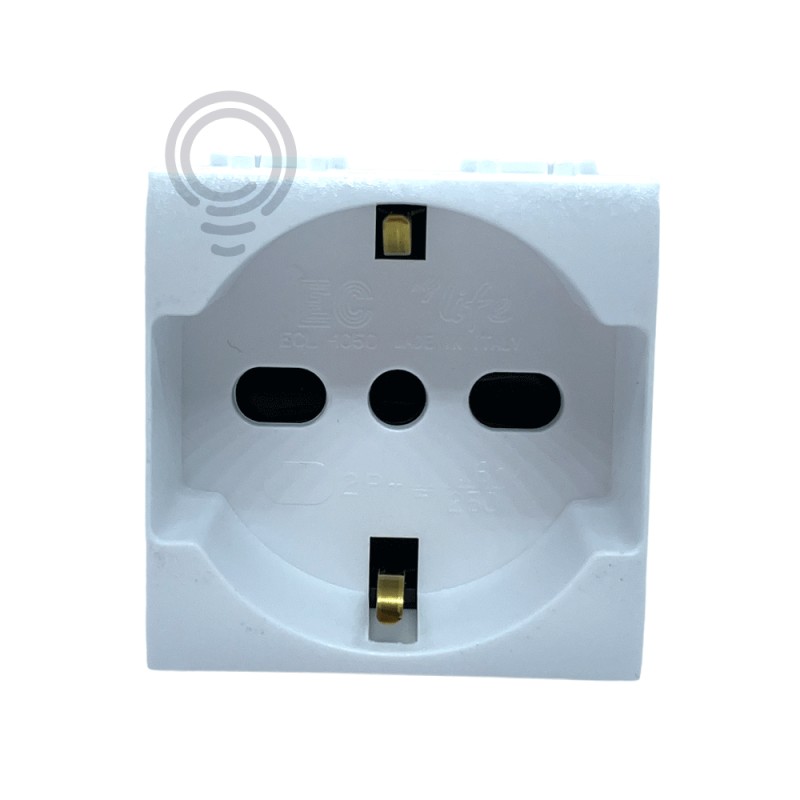Electrical socket unel bypass electrochannel life ecl4050wh white living