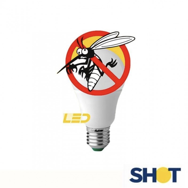 Ampoule standard anti-moustique goutte e27 lumière blanche 8.3w shot