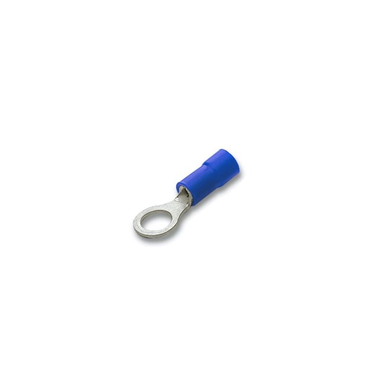 Blauer Ösenanschluss 2,5 mm², Loch d.8,4 mm