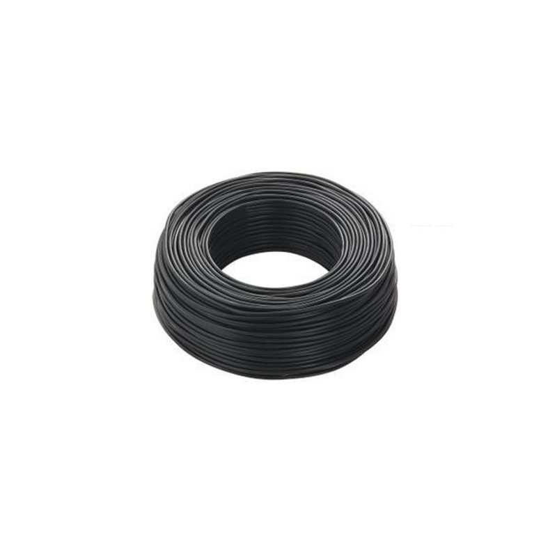 Unipolar flexible electric cord imq 6mmq black icel fs176nr