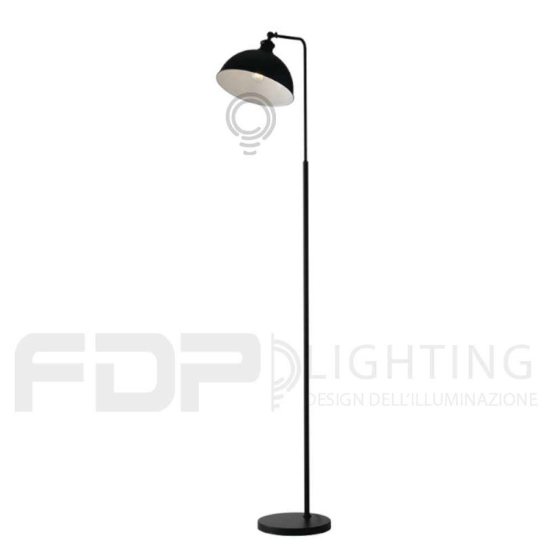 Floor lamp black stem 1xE27 connection 40x165cm