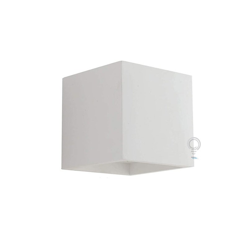 Wall light led rubik chalk white paintable 1xg9 220-240v