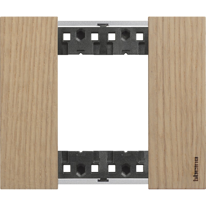 2-module cover plate living now oak wood material