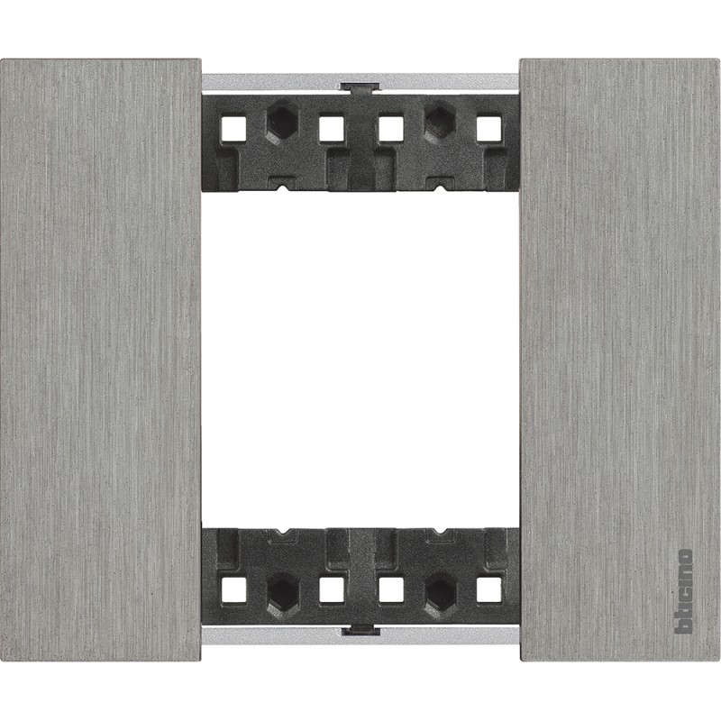 2-module cover plate living now zamak material steel