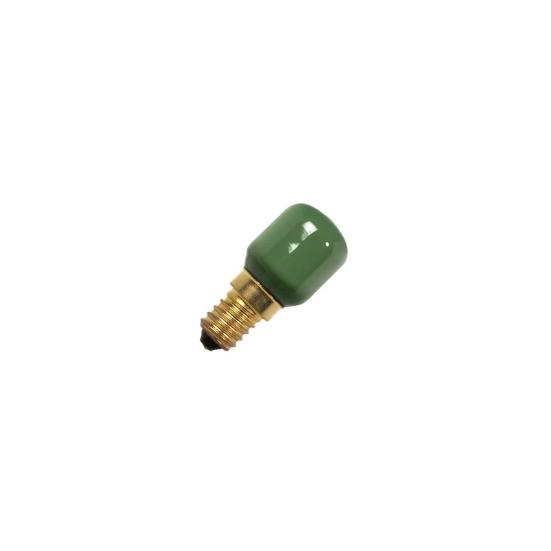 Small green led pear lamp e14 0,6w 35lm 230v