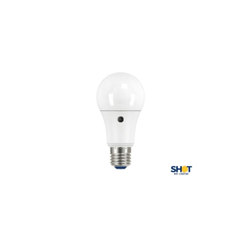 Bulb drop standard led e27 sensor 9.5w 60w shot
