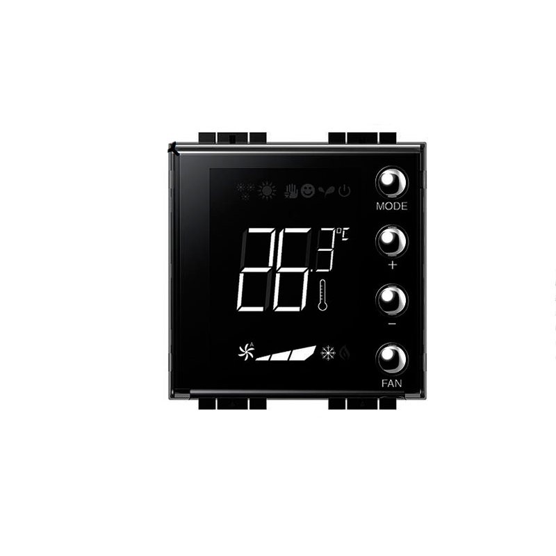 Thermostat with 2mod bus display living light series ln4691 bticino