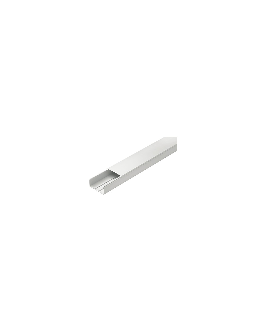 White mini-channel cover 15x17 mc1517b 2-metre bar from Elettrocanali