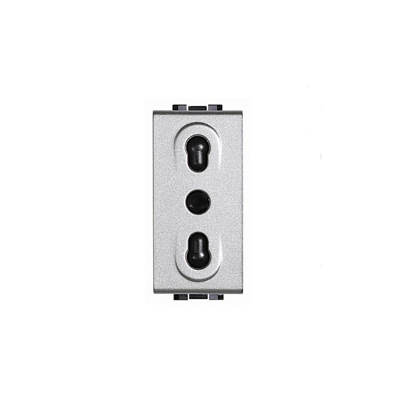 Electric socket light tech 2p t-10 / 16a nt4180 bticino