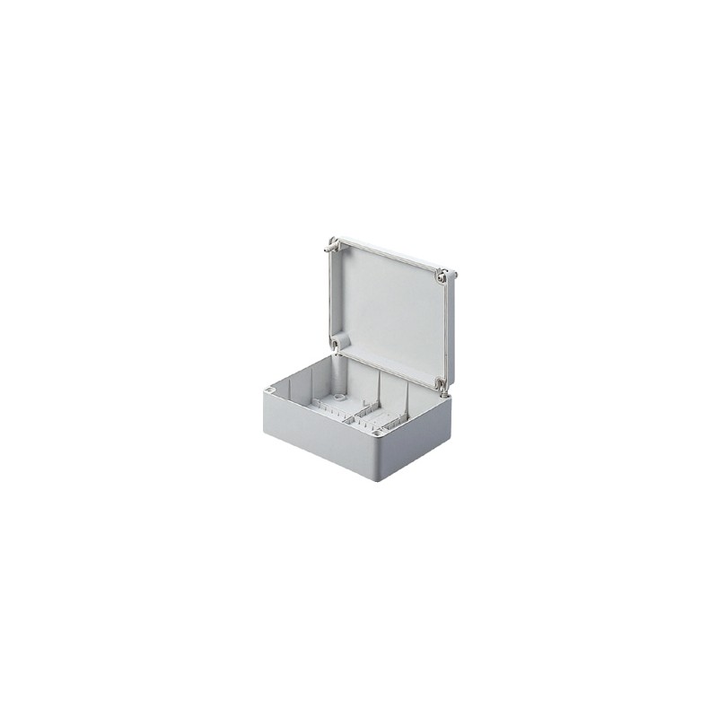 Watertight box 300x220x120 smooth walls 410c8 electro-channels