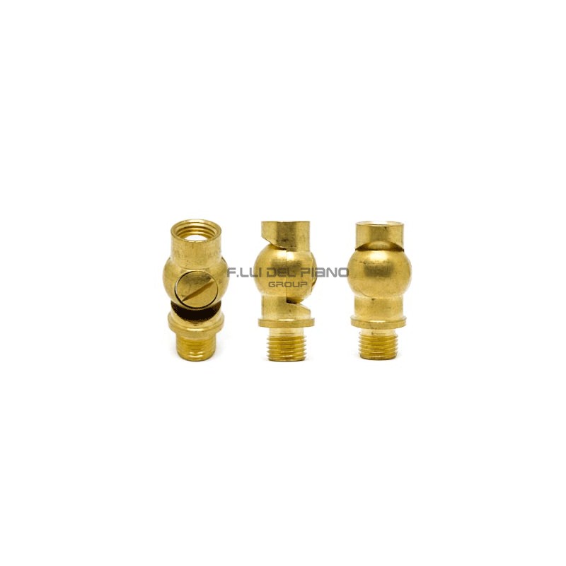 Screw joint in brass spare parts for chandeliers d.16mm l.32mm m 10x1