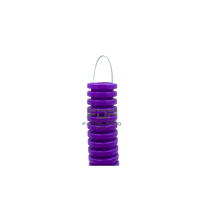 Flexible corrugated hose with purple 25d pvc 50 meters thread-pulling probe