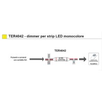 Acquista Dimmer per strisce luminose a LED Bluetooth CC in plastica Nero  Dimmer monocolore Interruttore a LED per elettricisti