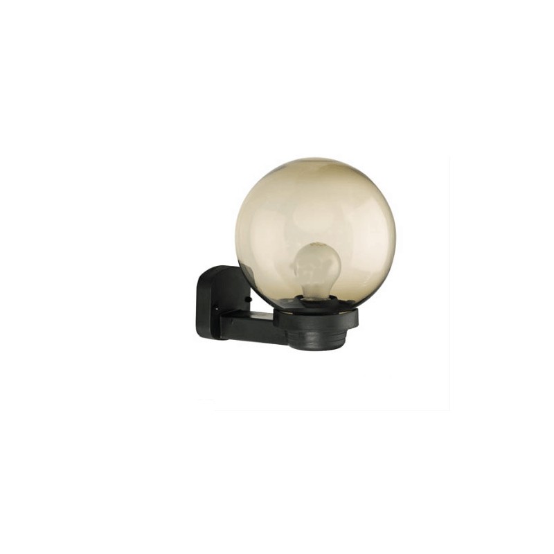Applique avec sphère lumineuse d.200mm , le bras et ladaptateur en thermoplastique.